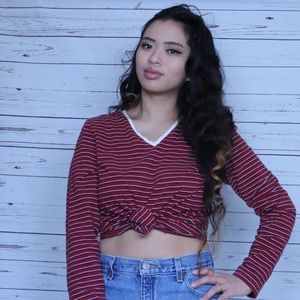 Vintage Tommy Hilfiger Red Long Sleeve T-shirt